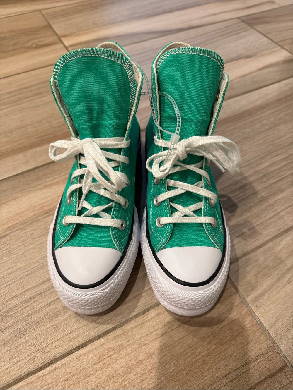 Converse Chuck Taylor All Star Hi Lift Platform Apex Green/White Size US 7.5W